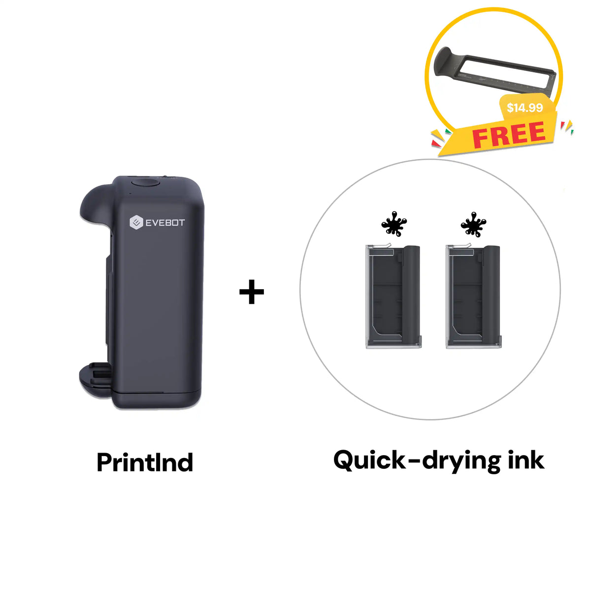 Evebot PrintInd Handheld Inkjet Printer Gun