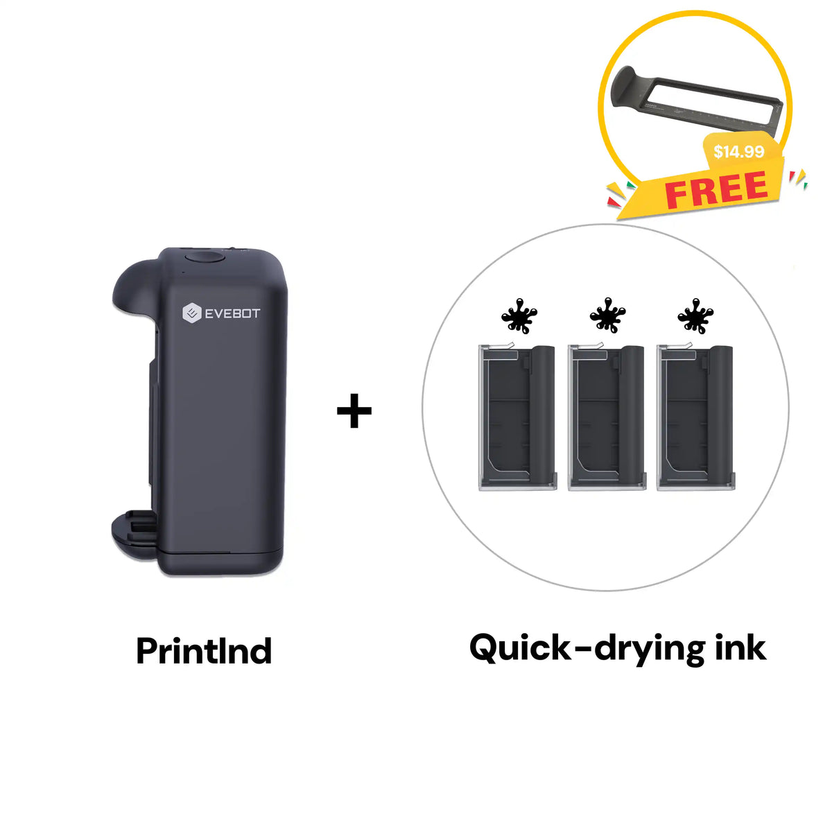 Evebot PrintInd Handheld Inkjet Printer Gun