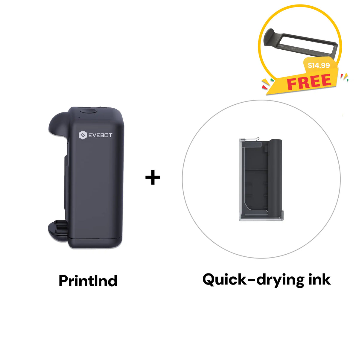 Evebot PrintInd Handheld Inkjet Printer Gun