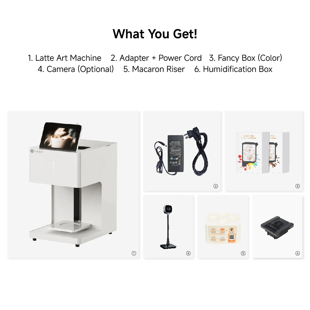 Evebot EB-FC1 Multicolor Coffee Printer