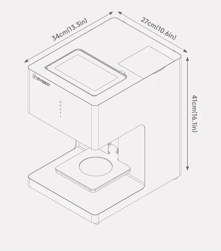 Evebot EB-Pro High Speed Coffee Foam Printer