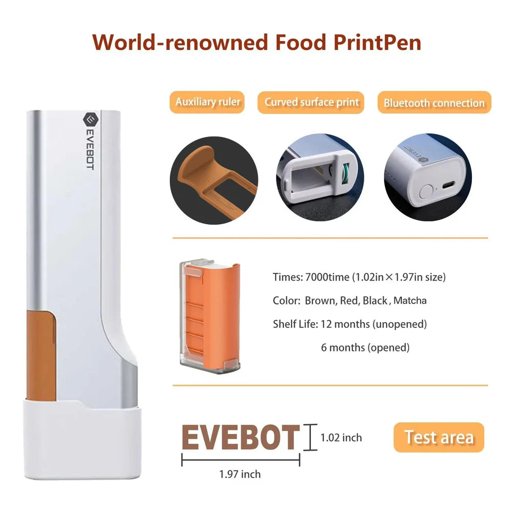 Evebot Food-grade Portable PrintPen