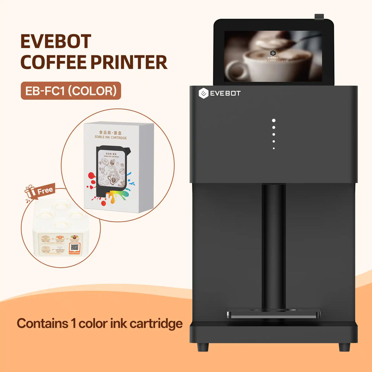 Evebot EB-FC1 Multicolor Coffee Printer