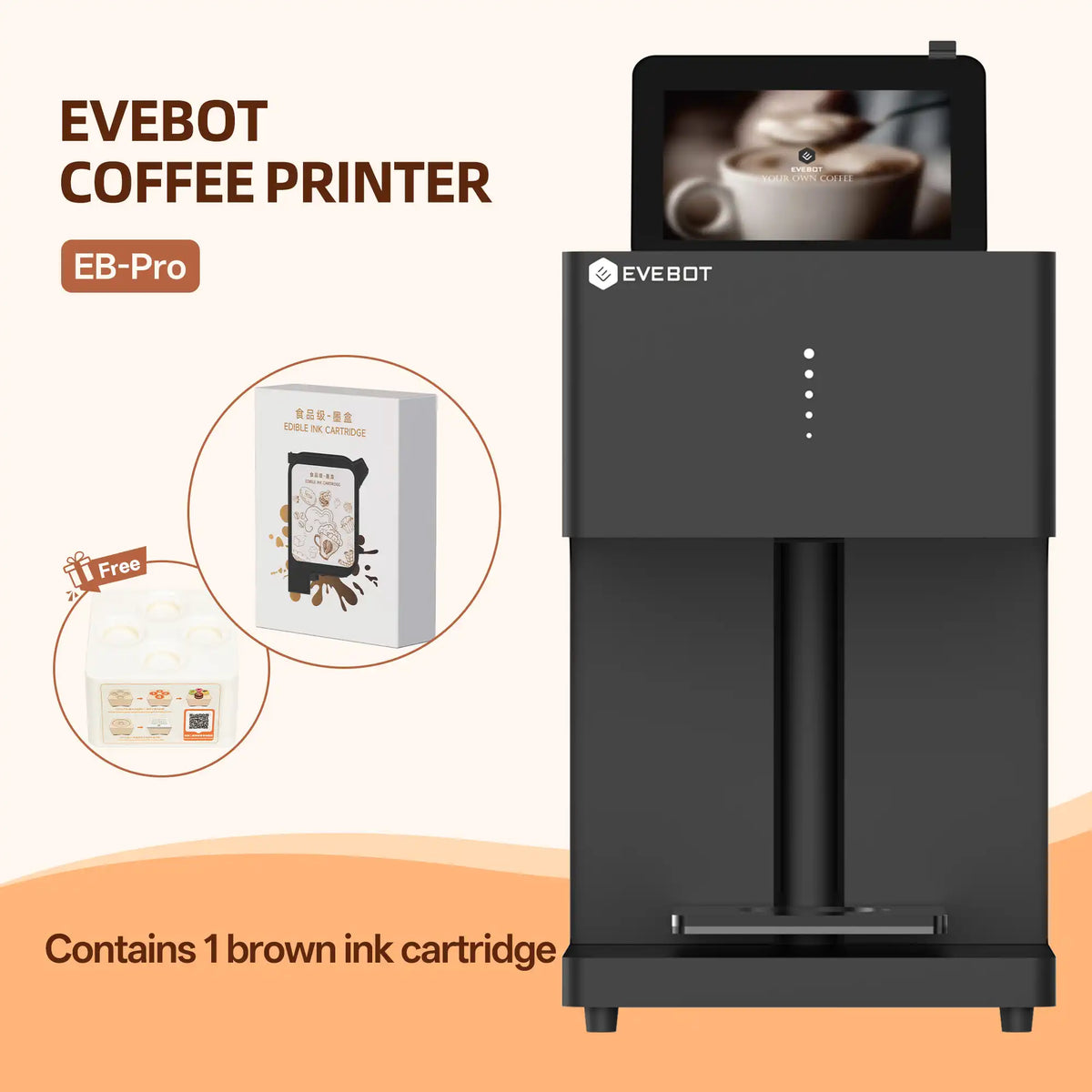 Evebot EB-Pro High Speed Coffee Foam Printer